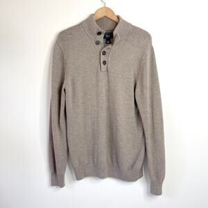 GH Bass Henley Sweater Large Quiet Luxury Old‎ Money Heritage Guernsey Fisherman